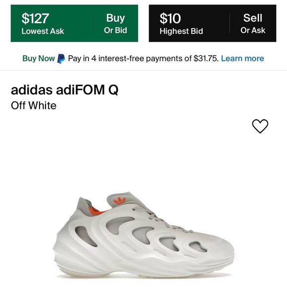 adidas Other - EUC Men’s Size 10.5 (Euro Sz 44.5) adidas adiFIM Q Sneakers In Off White/Orange